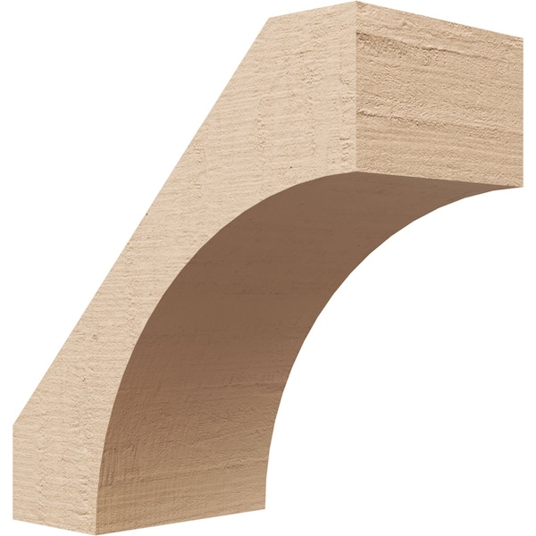 Ekena Millwork 5-inch W x 10-inch D x 10-inch H Westlake Rough Cedar Woodgrain TimberThane Knee Brace, Primed BRCUR05X10X10WTLRCPR - main